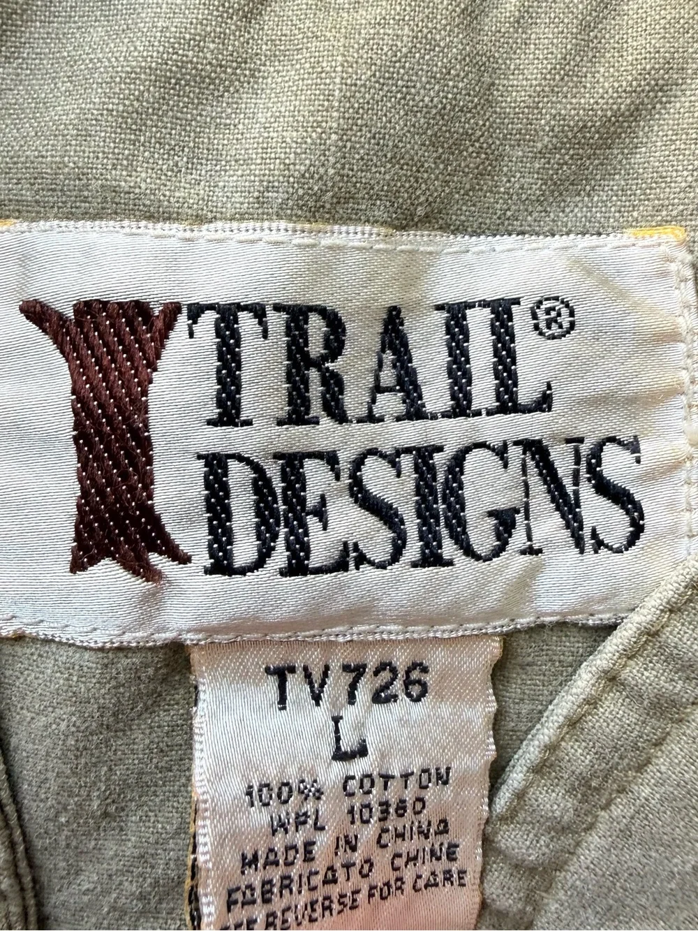 Vintage Trail Designs Utility Vest L Khaki Safari Fishing Cargo Gorpcore
